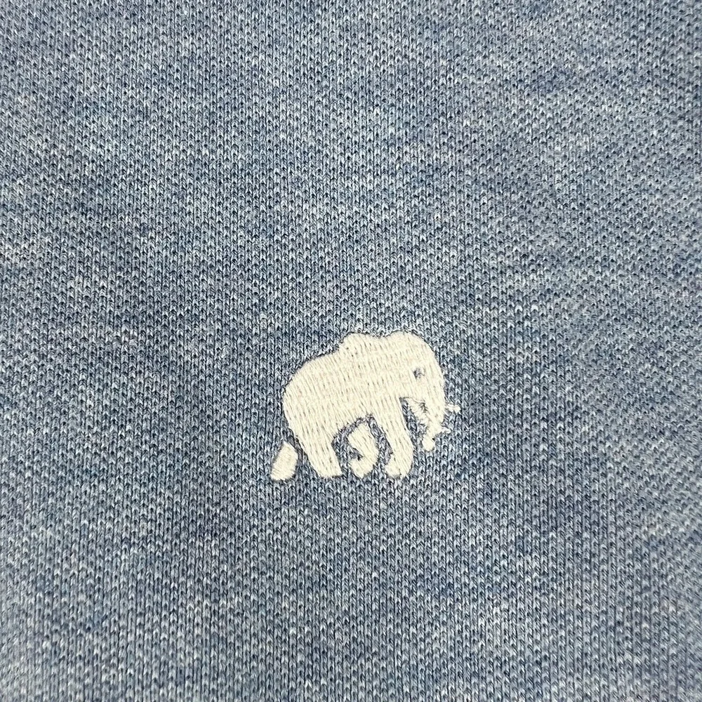 Banana Republic Polo Shirt Mens Medium‎ Blue Short Sleeve Classic Preppy